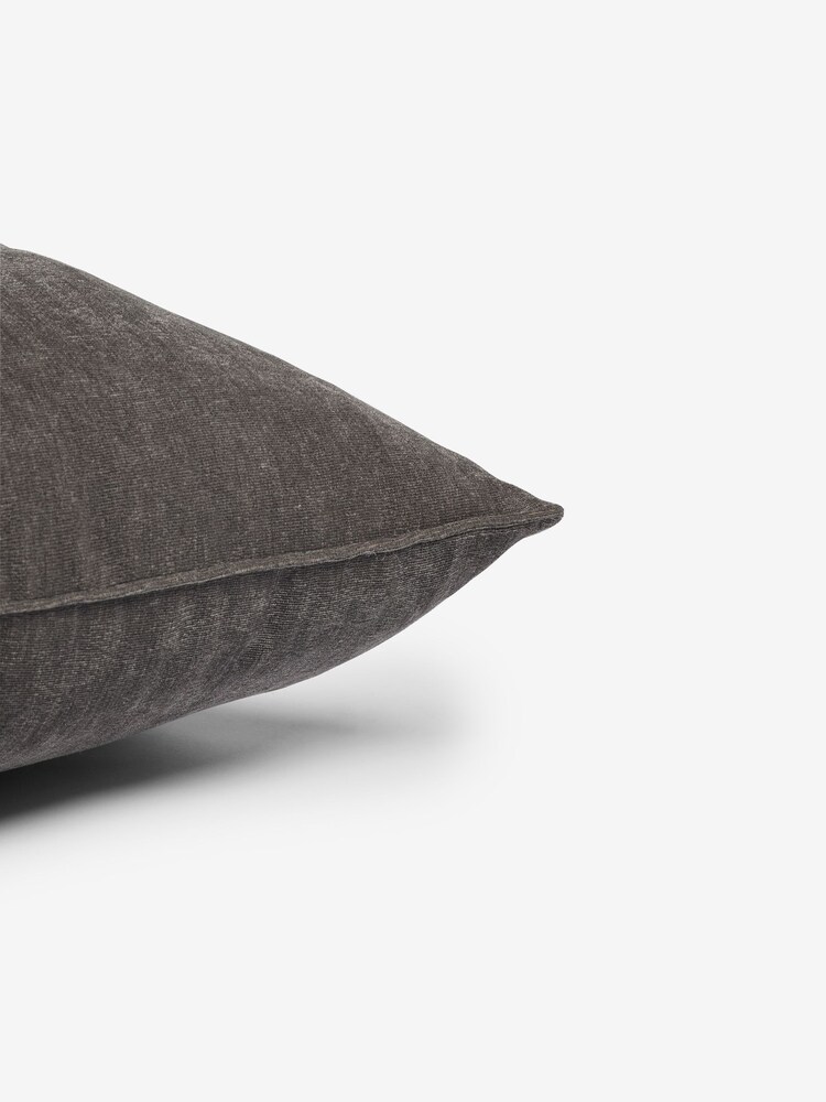 Warm Grey 59 x 59cm Soft Velour Cushion - Image 4 of 4 Warm Grey 59 x 59cm Soft Velour Cushion - Image 4 of 4