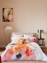 Ted Baker Gold Art Floral 100% Cotton Cushion - Image 3 of 5