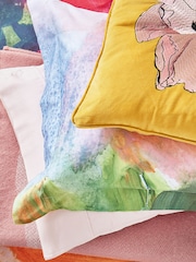 Ted Baker Gold Art Floral 100% Cotton Cushion - Image 4 of 5