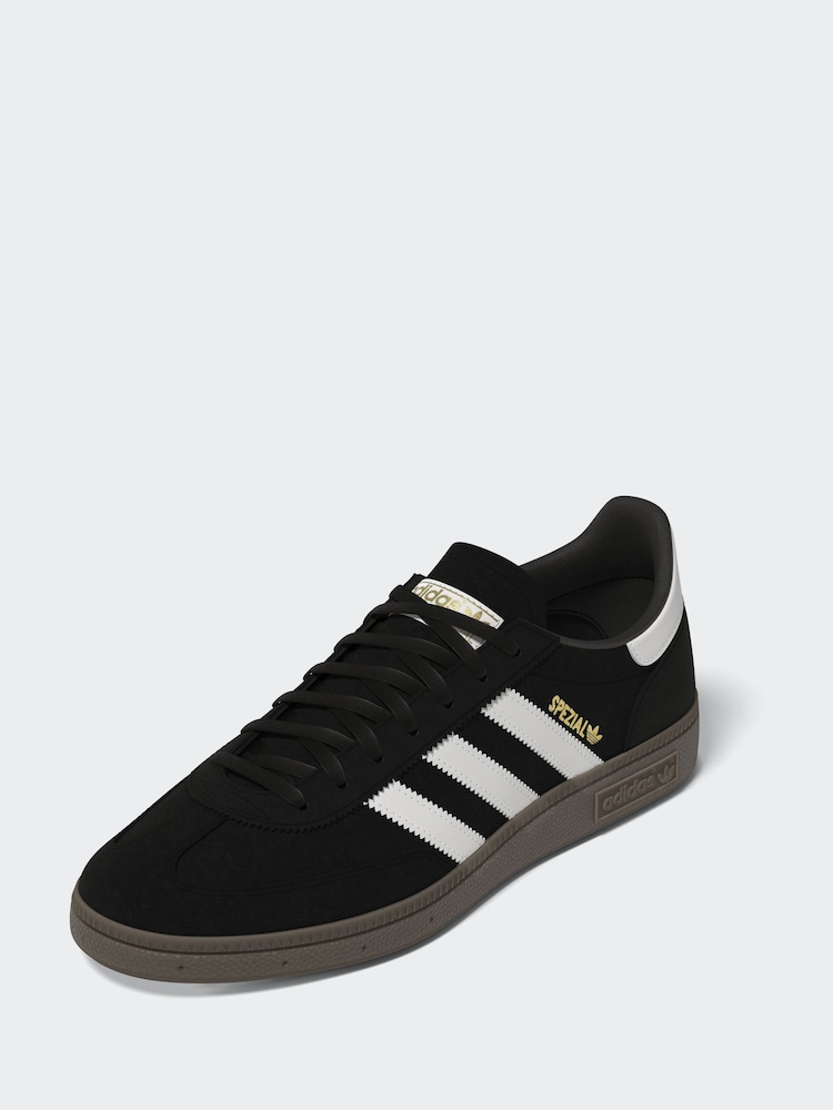adidas Originals Black Handball Spezial Trainers - Image 6 of 13