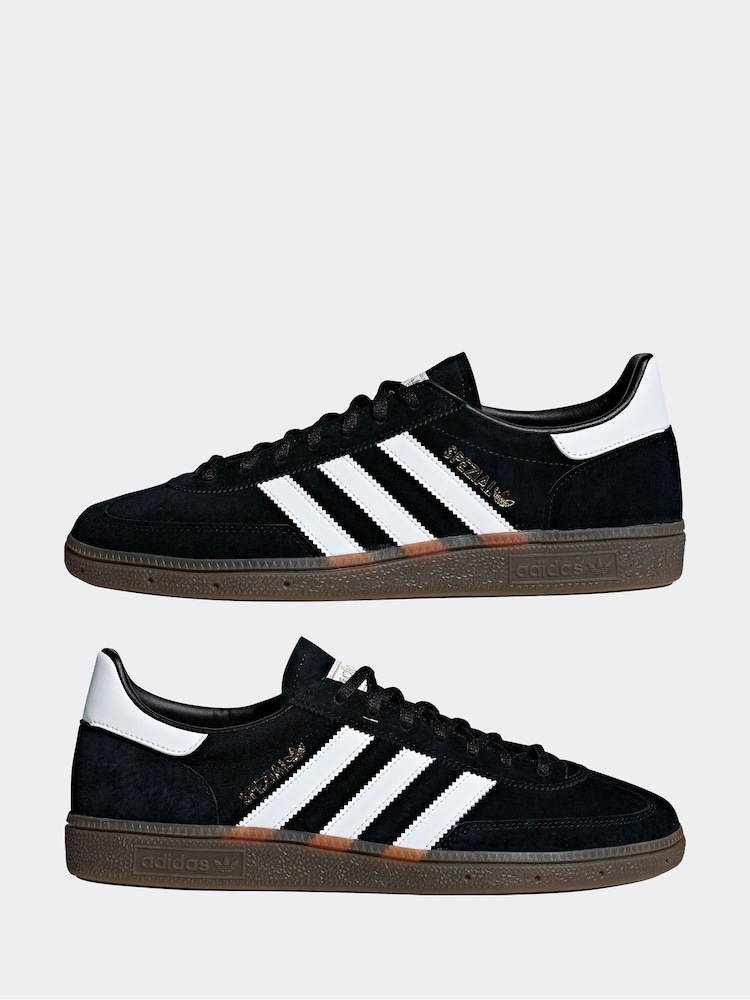 adidas Originals Black Handball Spezial Trainers - Image 8 of 13