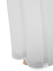 Gina Bacconi Silver Chiffon Layered Trousers With Slits - Image 4 of 4