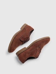 River Island Brown Suede Formal Derby Shoes - Image 3 of 5