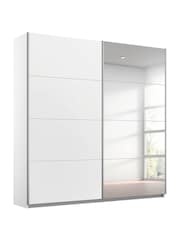 Rauch White Cameron Wood and Mirror Sliding Semi 1.8m Sliding Fitted Wardrobe - Image 4 of 4