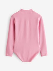 Lilac Purple Long Sleeve Textured Swimsuit (3mths-16yrs) - Image 5 of 6