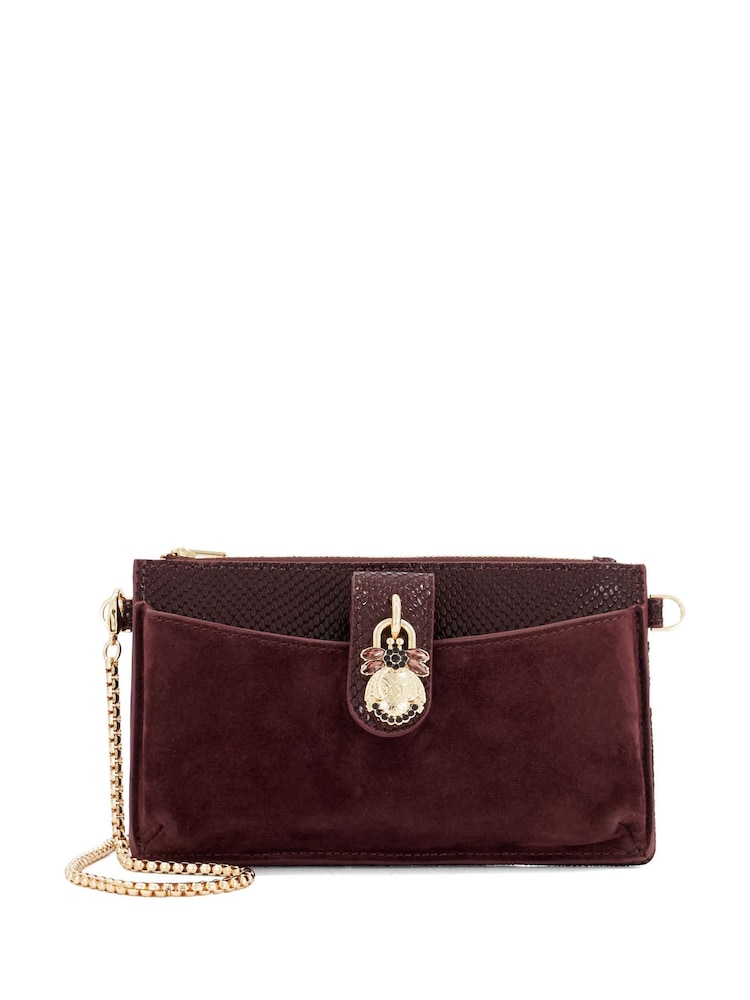 Dune London Red Kerrie Slim Purse With Removable Card Holder - Image 1 of 4 Dune London Red Kerrie Slim Purse With Removable Card Holder - Image 1 of 4