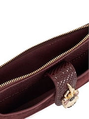 Dune London Red Kerrie Slim Purse With Removable Card Holder - Image 3 of 4
