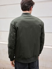 Khaki Green Quilted MA1 Bomber Jacket - Image 3 of 10