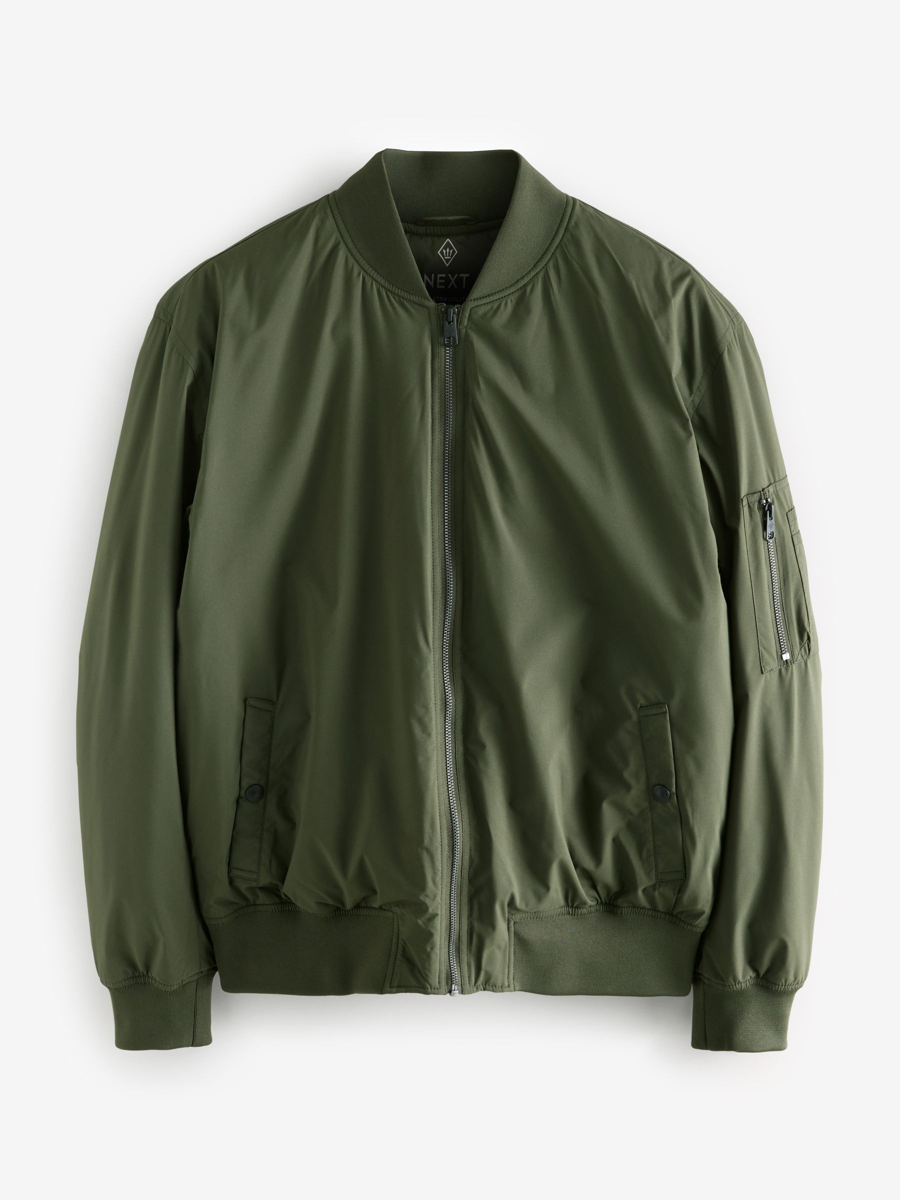 Buy Khaki Green Quilted MA1 Bomber Jacket from Next Luxembourg