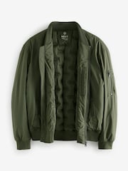 Khaki Green Quilted MA1 Bomber Jacket - Image 6 of 10