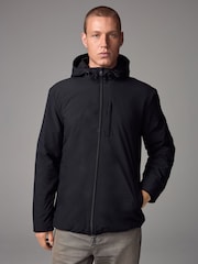 Black Shower Resistant Soft Lightweight Jacket - Image 1 of 10