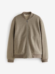 Neutrale Farbe - Bomberjacke mit Teddyfutter in Wolloptik - Bild 9 von 13