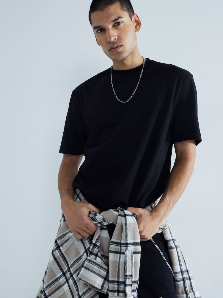 River Island Black Regular Fit T-Shirts 3 Pack - Image 2 of 6