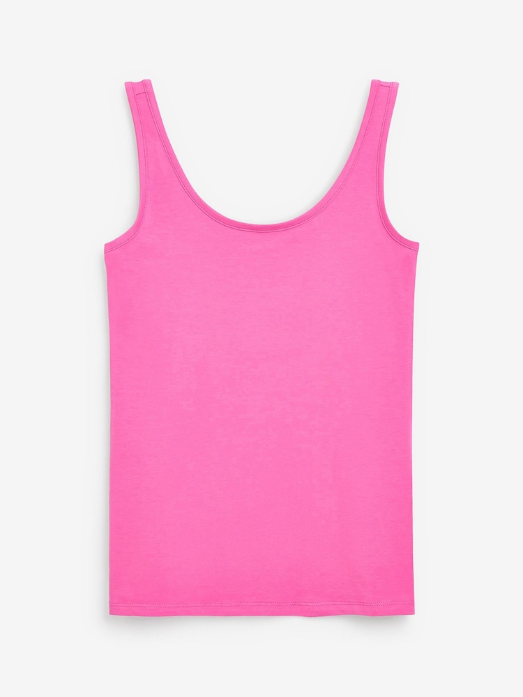 Bright Pink Thick Strap Vest - Image 4 of 4