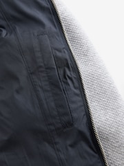 Blue/Grey Jersey Sleeve Hybrid Puffer Jacket - Image 10 of 11