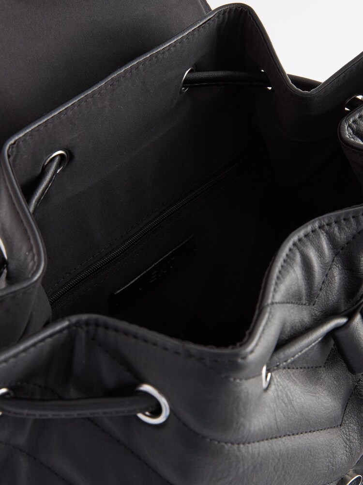 Black Quilted Stud Front Backpack - Image 6 of 8