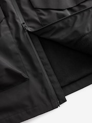 Black Long Waterproof Hooded Anorak - Image 18 of 19