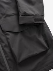 Black Long Waterproof Hooded Anorak - Image 19 of 19