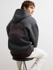 River Island Grey Oversized Premium Maison Hoodie - Image 1 of 4