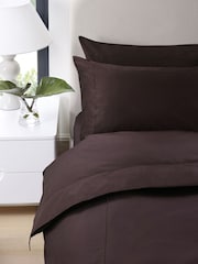 Jasper Conran London Brown Satin 500 Thread Count Duvet Cover - Image 1 of 4