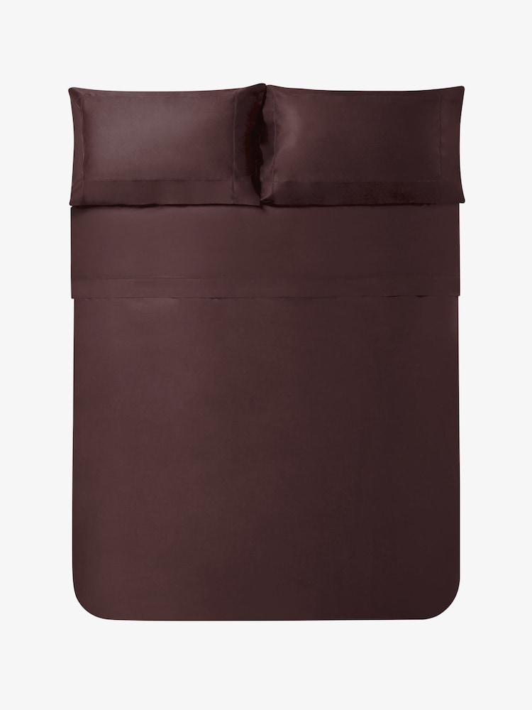 Jasper Conran London Brown Satin 500 Thread Count Duvet Cover - Image 4 of 4