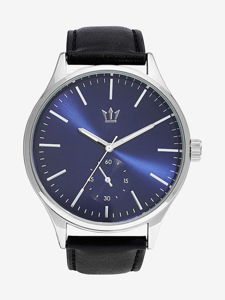 Black Classic Watch With Black Strap - Image 1 of 5