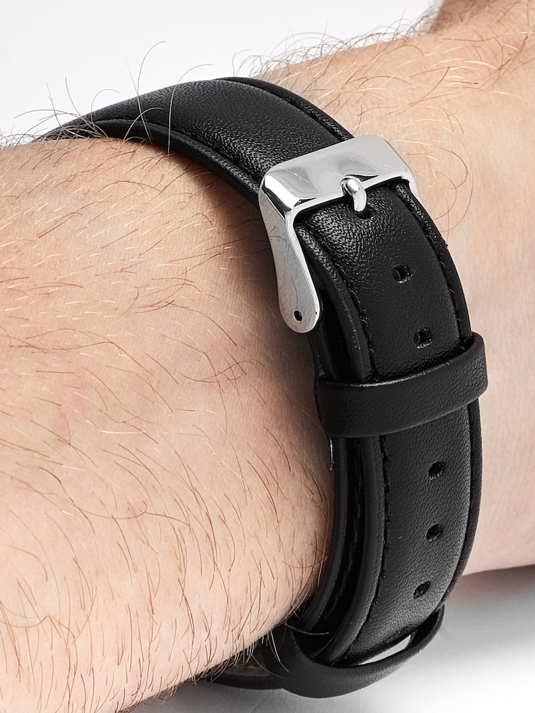 Black Classic Watch With Black Strap - Image 5 of 5