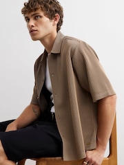 River Island Gestreiftes, weit geschnittenes Oversized-Hemd - Bild 1 von 3