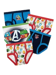 Character Silver Kids Marvel Avengers Multipack 100% Cotton Briefs 5 Packs - Image 1 of 5