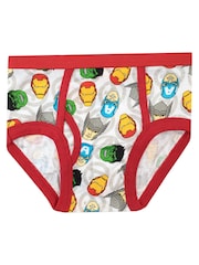 Character Silver Kids Marvel Avengers Multipack 100% Cotton Briefs 5 Packs - Image 2 of 5