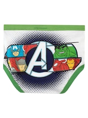 Character Silver Kids Marvel Avengers Multipack 100% Cotton Briefs 5 Packs - Image 3 of 5