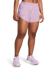 Under Armour Dark Purple Fly By 3 Shorts - Image 1 of 6
