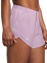 Under Armour Dark Purple Fly By 3 Shorts - Image 4 of 6