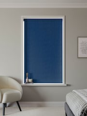 Indigo Blue Rapid Made to Measure Blackout Roller Blind - Image 2 of 6