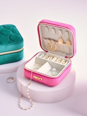 Mini Square Travel Jewellery Box - Image 1 of 7