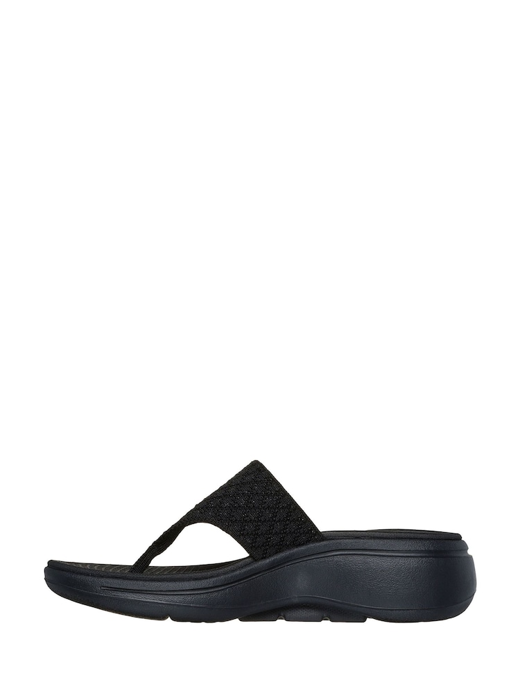 Skechers Black Arch Fit Go Walk Joyful Sandals - Image 2 of 5