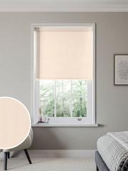 Almond Natural Glow Made to Measure Blackout Roller Blind - Image 1 of 6