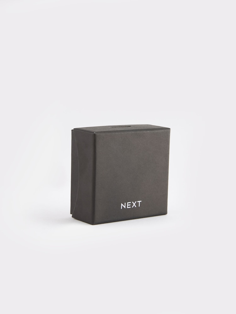 Silver Tone Cufflink And Tie Clip Set - Image 6 of 6
