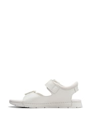 Clarks White Kids Baha Beach Sandals - Image 2 of 7