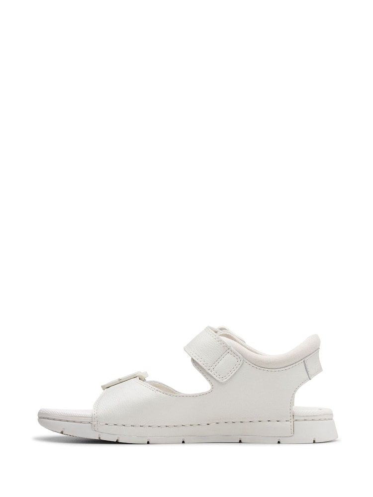 Clarks White Kids Baha Beach Sandals - Image 2 of 7