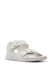 Clarks White Kids Baha Beach Sandals - Image 3 of 7