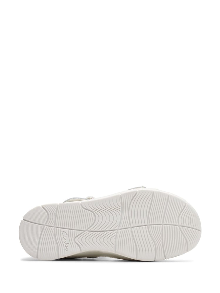 Clarks White Kids Baha Beach Sandals - Image 7 of 7