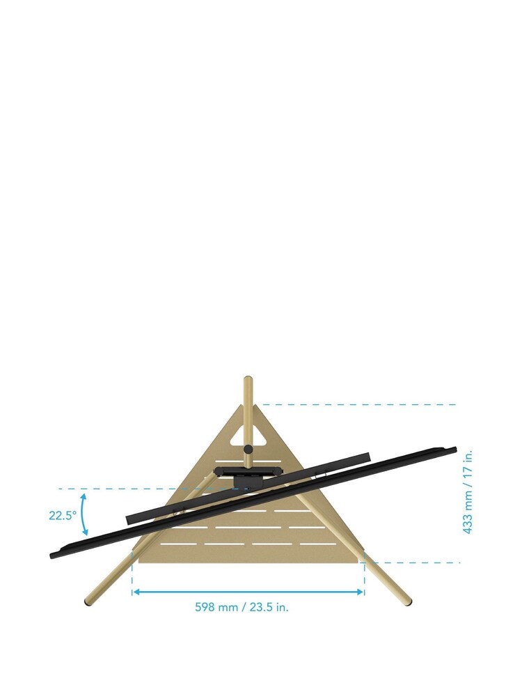 AVF Tiga Metal Tripod TV Stand - Larawan 3 ng 3