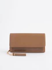 Tan Brown Croc Effect Purse - Image 2 of 5