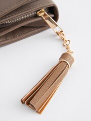 Tan Brown Croc Effect Purse - Image 5 of 5
