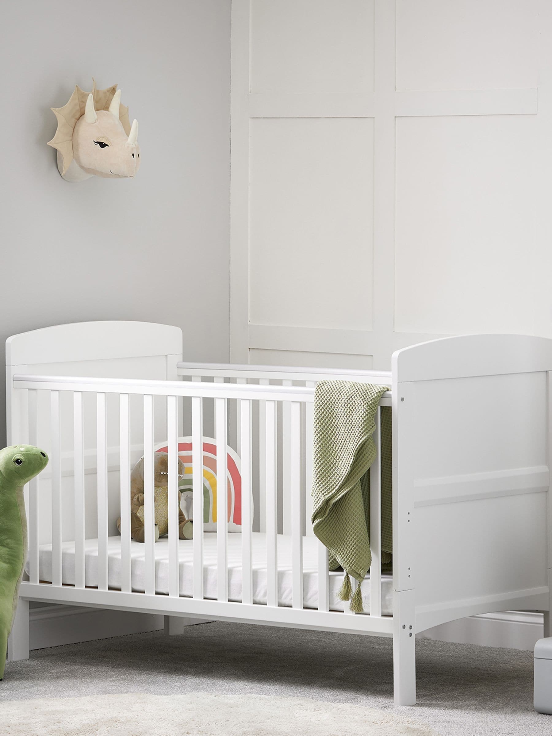 Buy Obaby White Grace White Cot Bed from the Next UK online shop