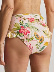 Figleaves White Frill Bikini Brief - Image 2 of 4