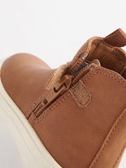 Tan Brown Standard Fit (F) Chelsea Boots with Zip Fastening - Image 5 of 5