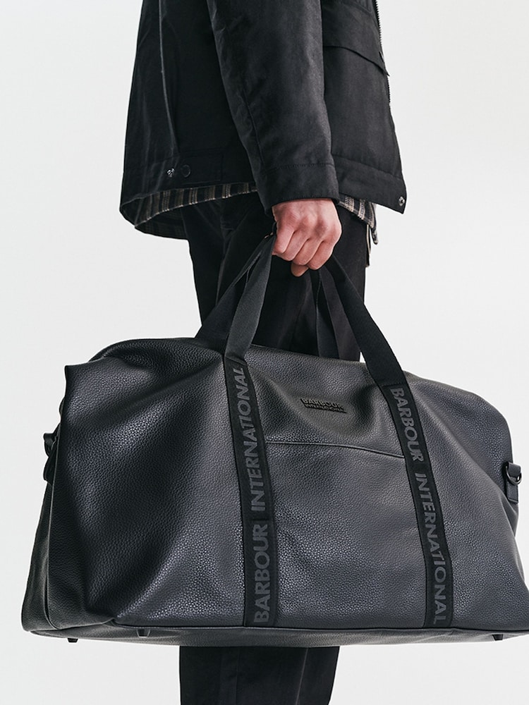 Barbour® International Bermondsey Faux Leather Holdall Bag - Image 1 of 7 Barbour® International Bermondsey Faux Leather Holdall Bag - Image 1 of 7