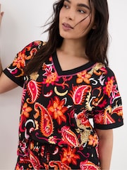 Figleaves Animal Leopard Shortie Pyjamas Set - Image 3 of 4